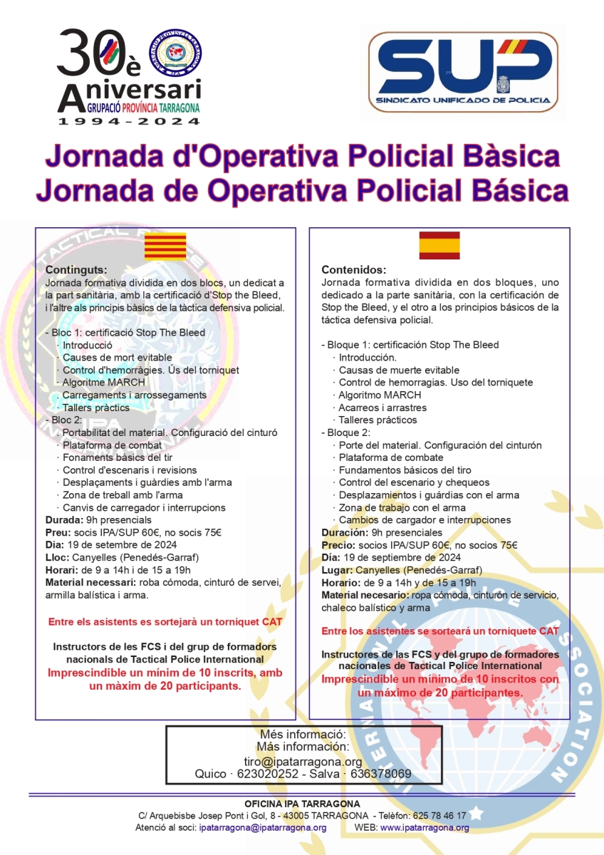 JORNADA OPERATIVA POLICIAL BASICA