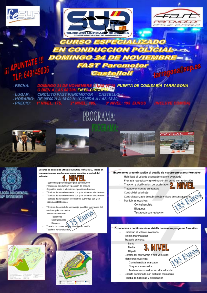CURSO CONDUCCION POLICIAL