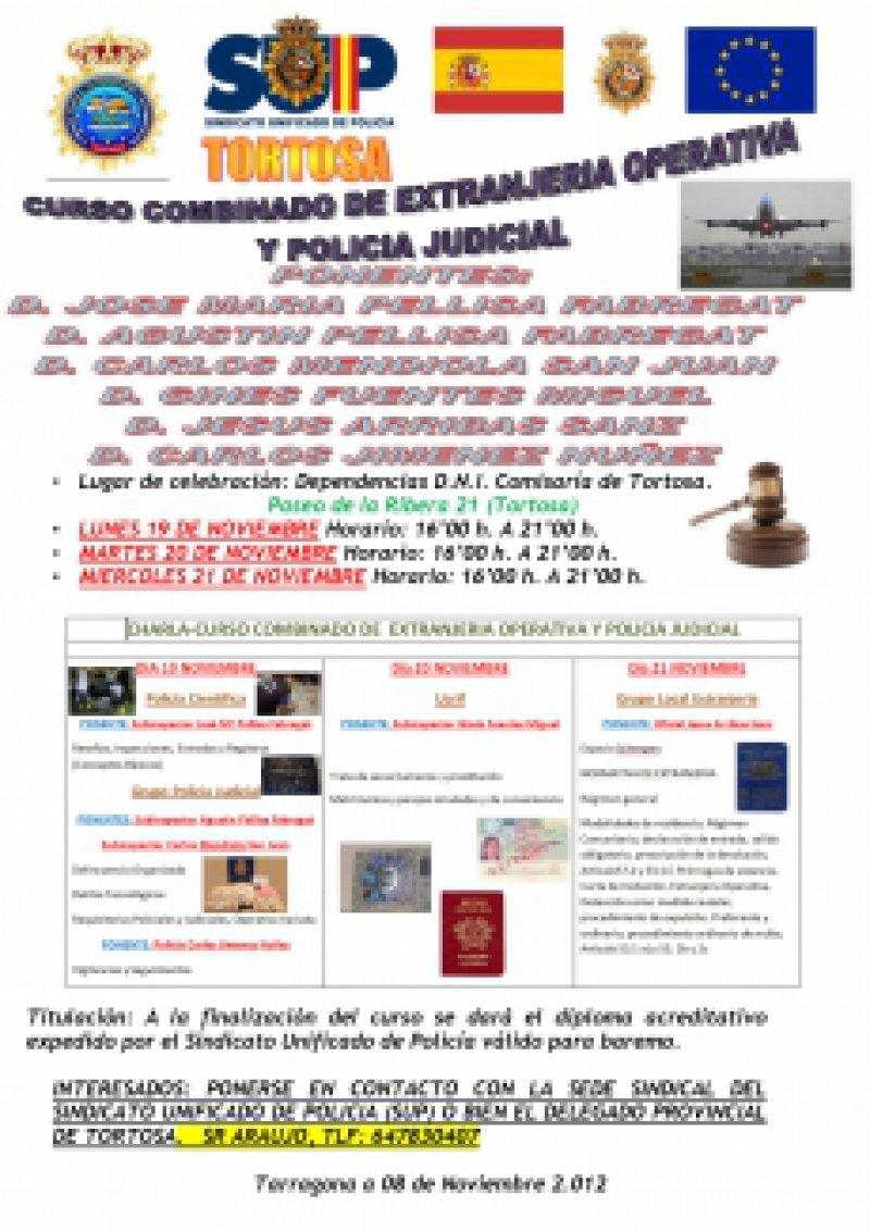 Curso Combinado Extranjería y P. Judicial