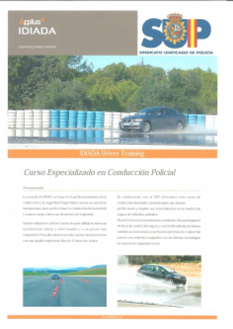 V Curso Conducción Policial