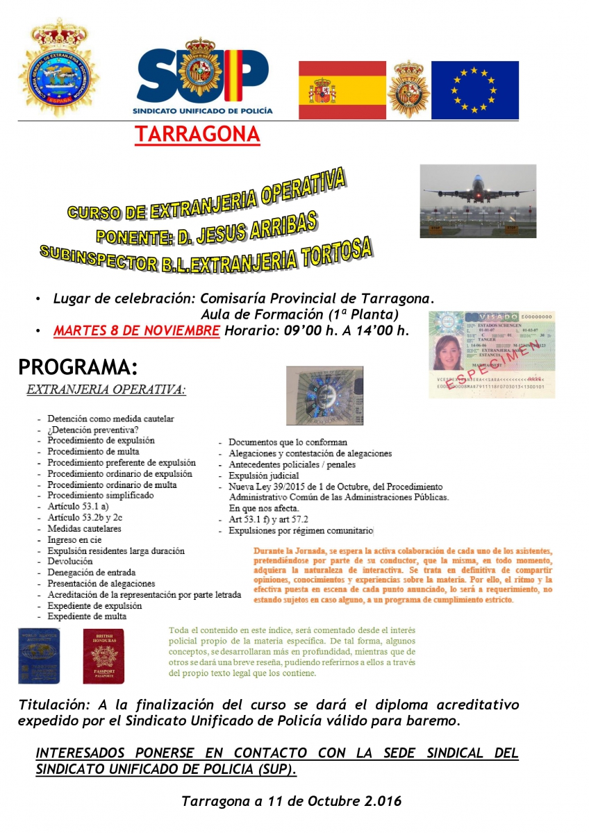 V CURSO EXTRANJERIA OPERATIVA