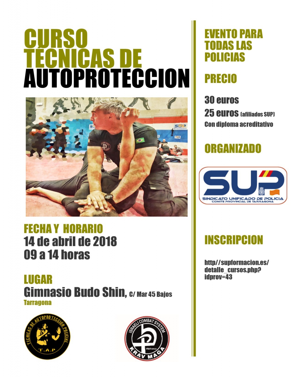 CURSO TECNICAS DE AUTOPROTECCIÓN