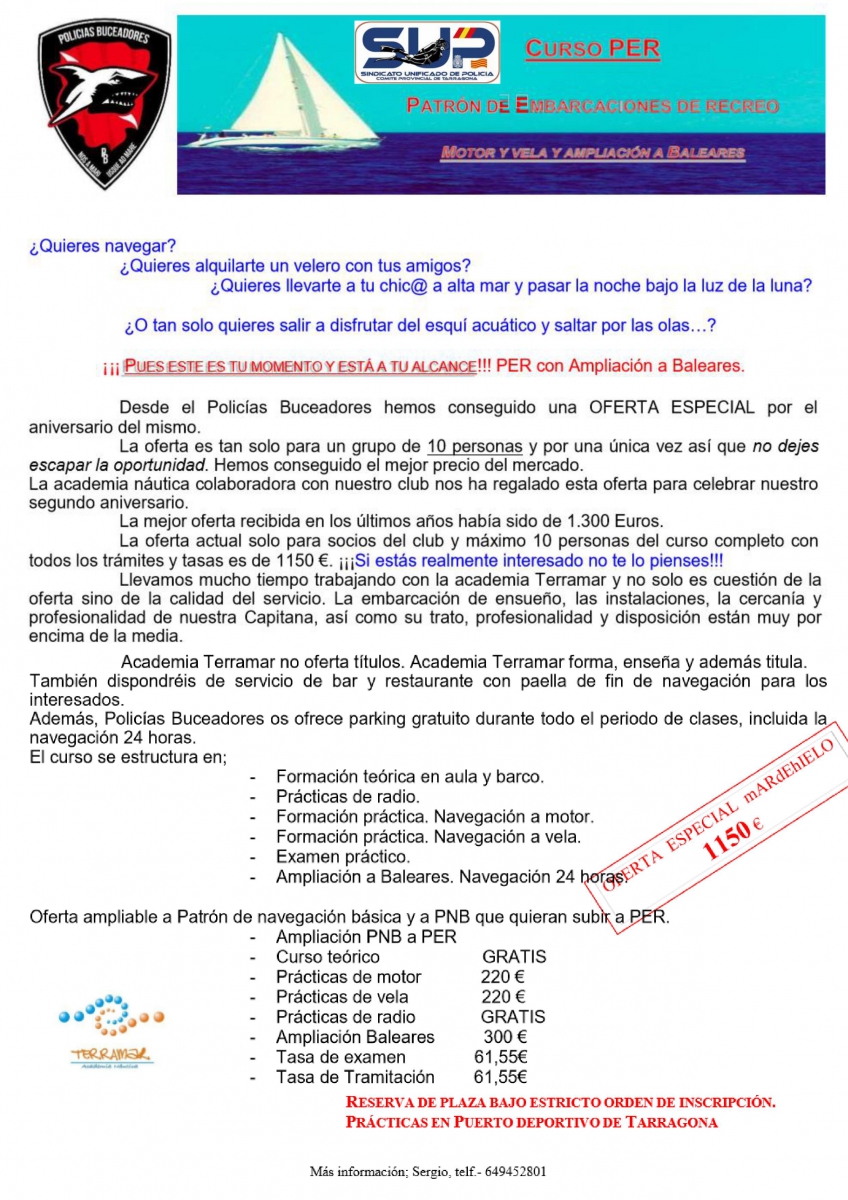 PATRON DE EMBARCACIONES DE RECREO