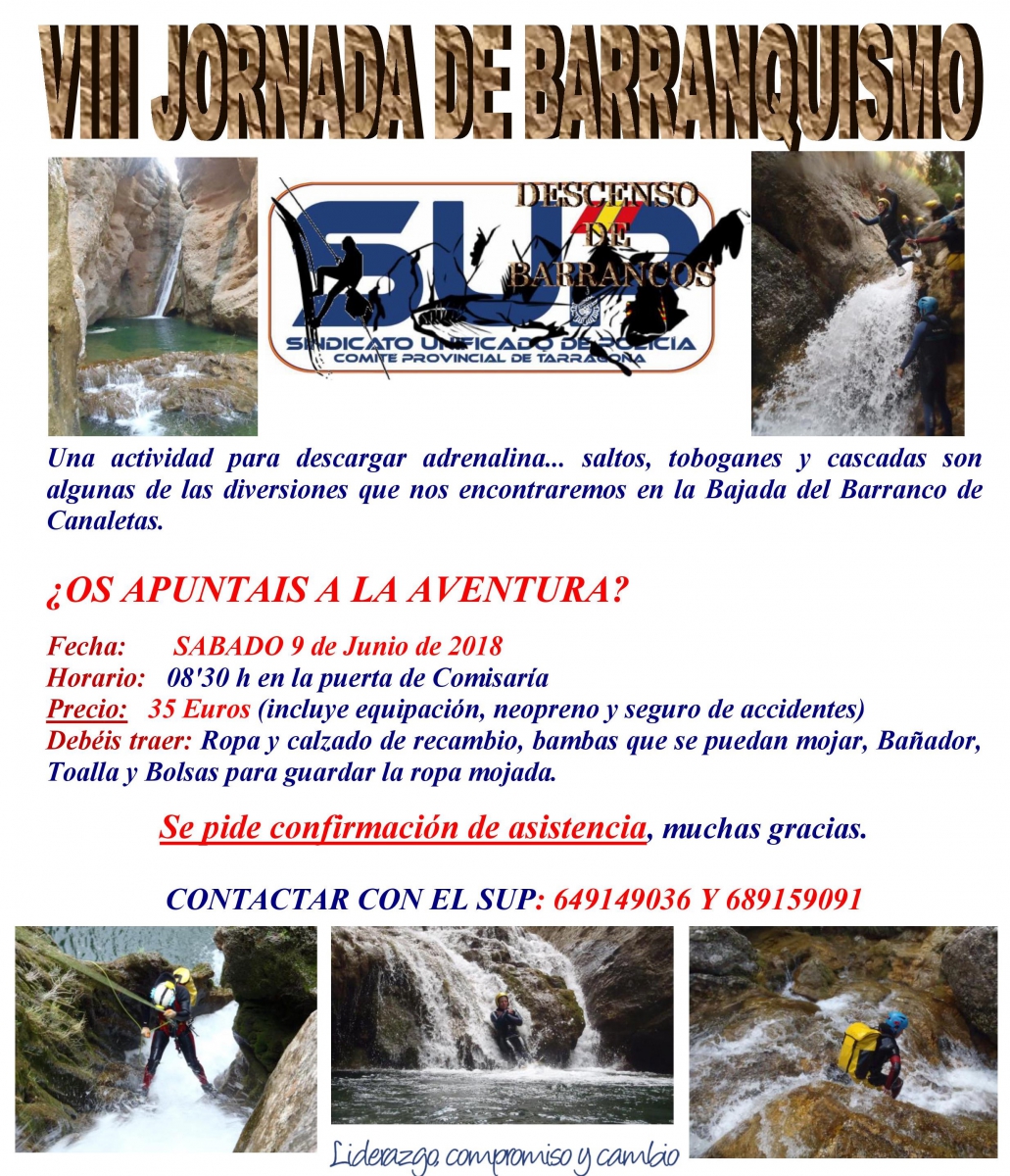 VIII DESCENSO POR BARRANCOS