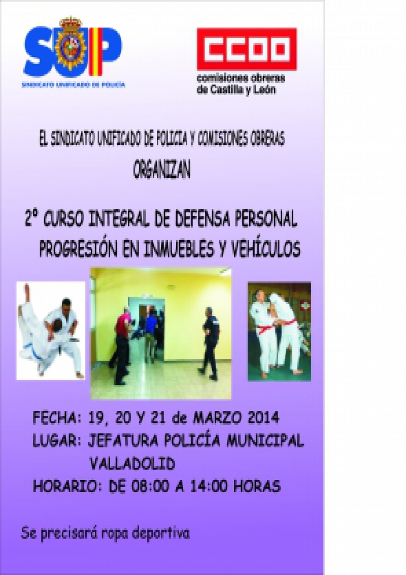 II CURSO INTEGRAL DE DEFENSA PERSONAL Y PROGRESIÓN EN INMUEBLES