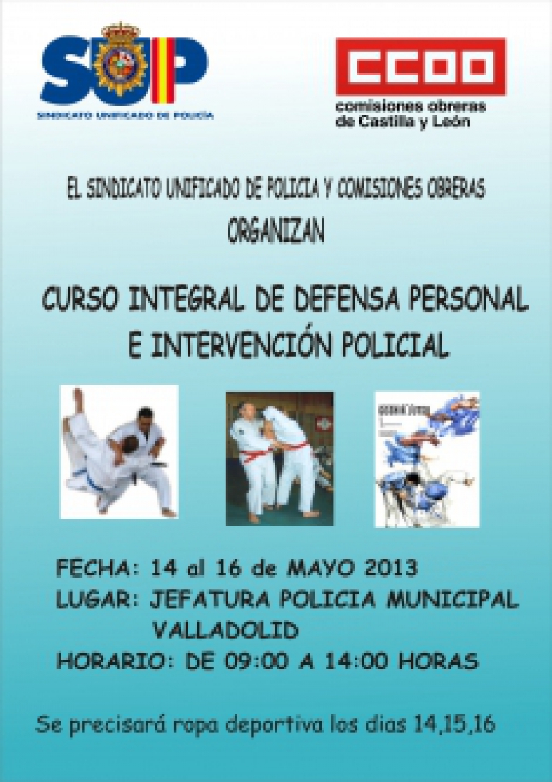 CURSO INTEGRAL DE DEFENSA PERSONAL E INTERVENCIÓN POLICIAL