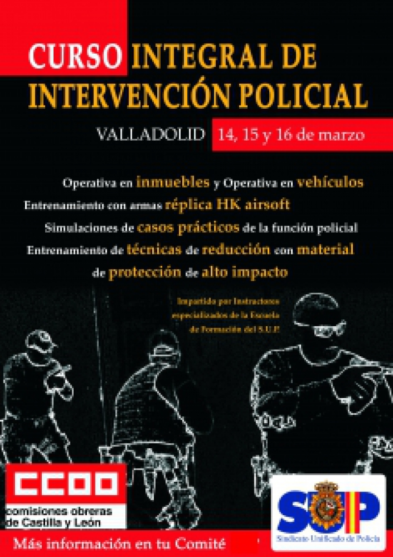 CURSO INTEGRAL DE INTERVENCIÓN POLICIAL