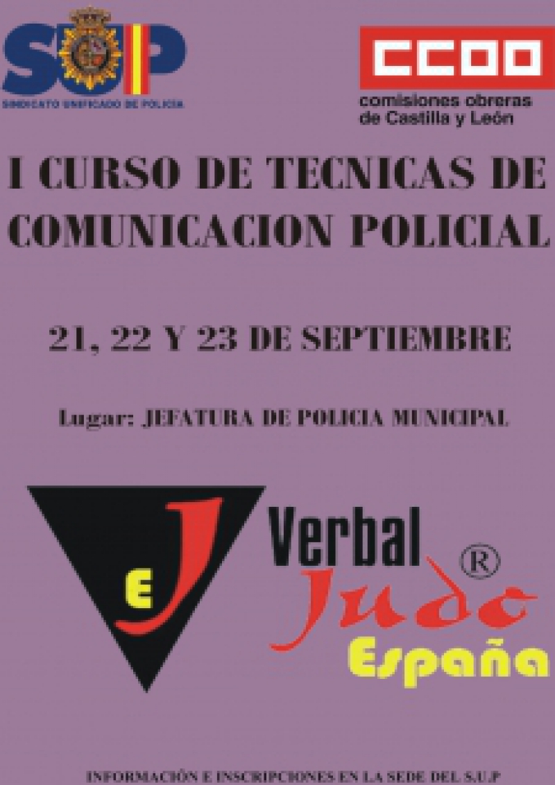 I CURSO DE TÉCNICAS DE COMUNICACIÓN POLICIAL