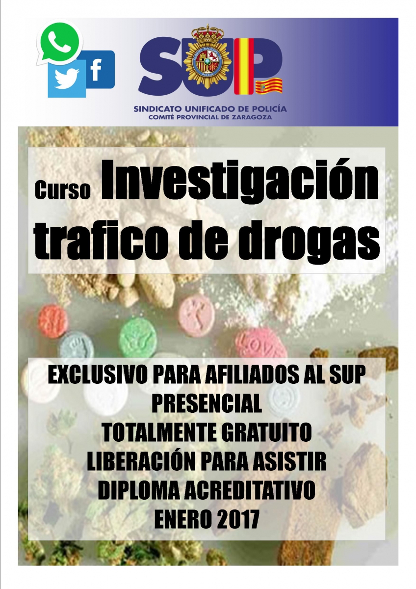 Curso Investigación tráfico de drogas
