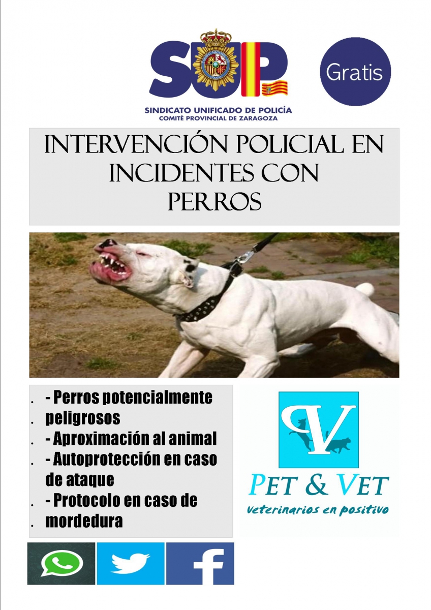 Curso de intervención policial en incidentes con perros