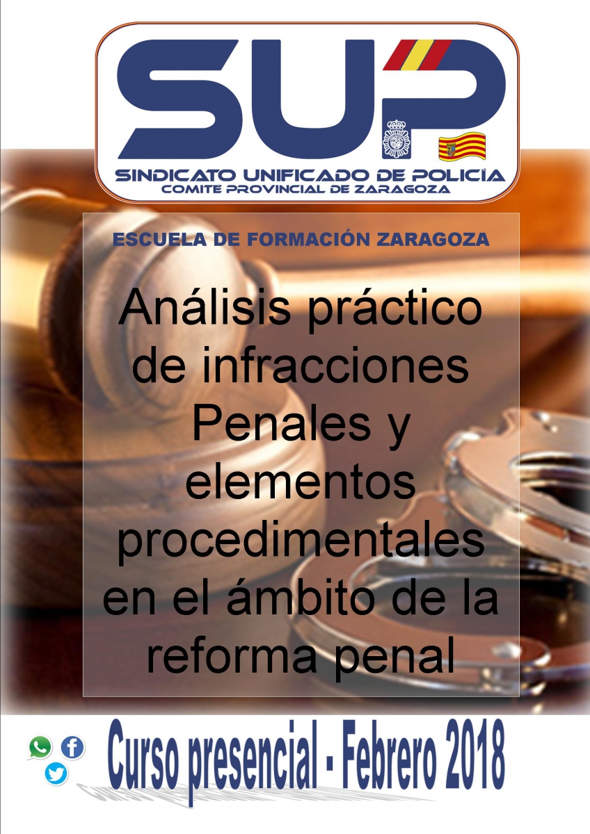 Curso de Infracciones penales y reforma penal