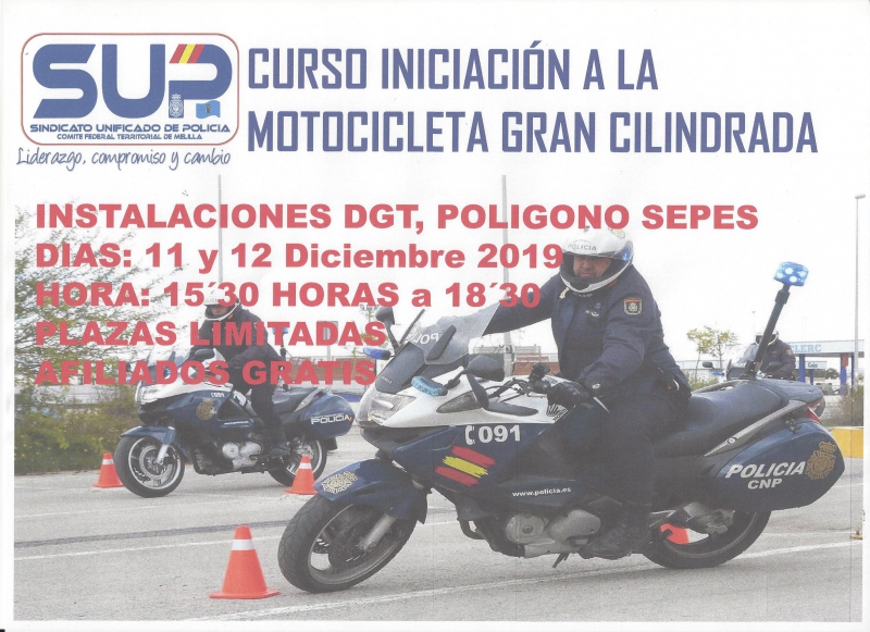 CURSO INICIACION A LA MOTOCICLETA GRAN CILINDRADA