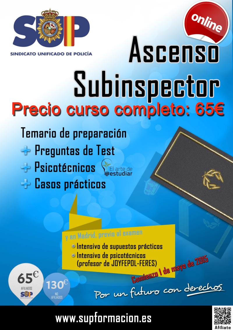 Curso de ascenso a Subinspector