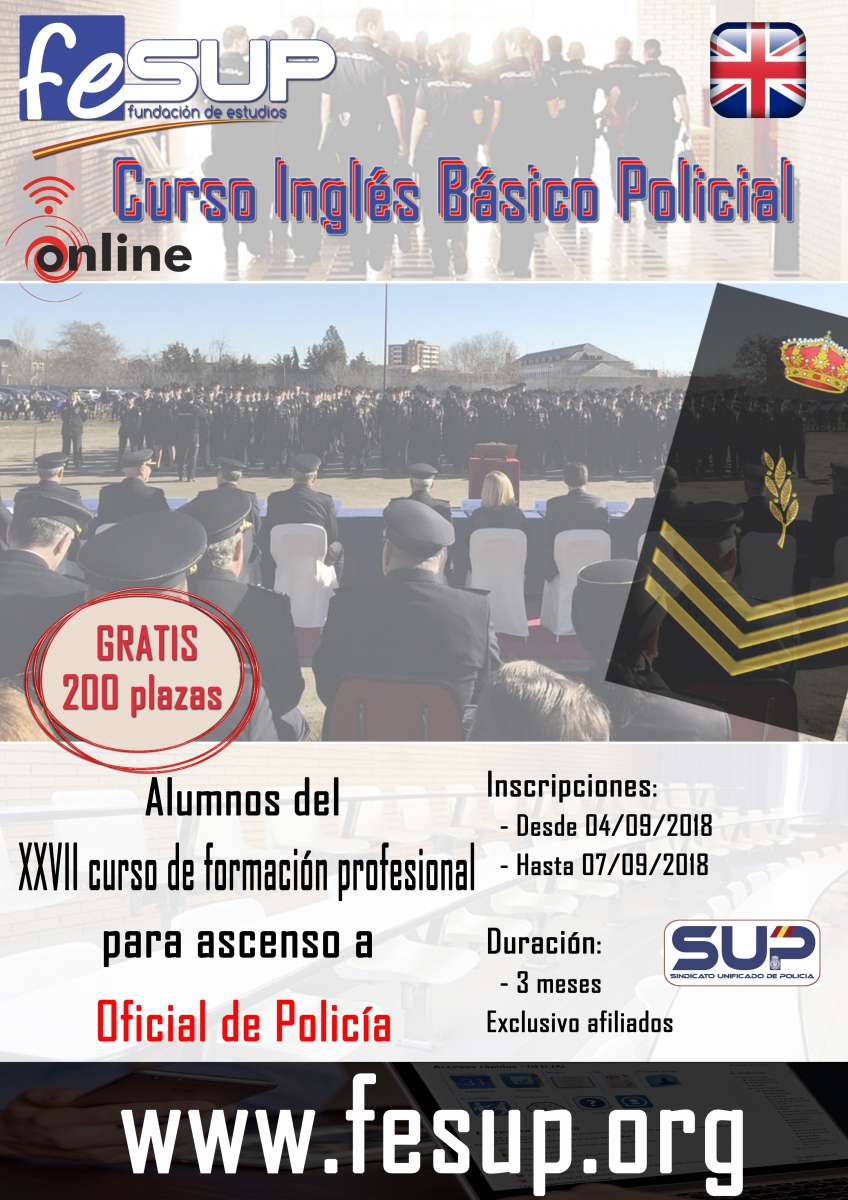 Curso Online de Inglés Policial - Alumnos curso de ascenso a Oficial
