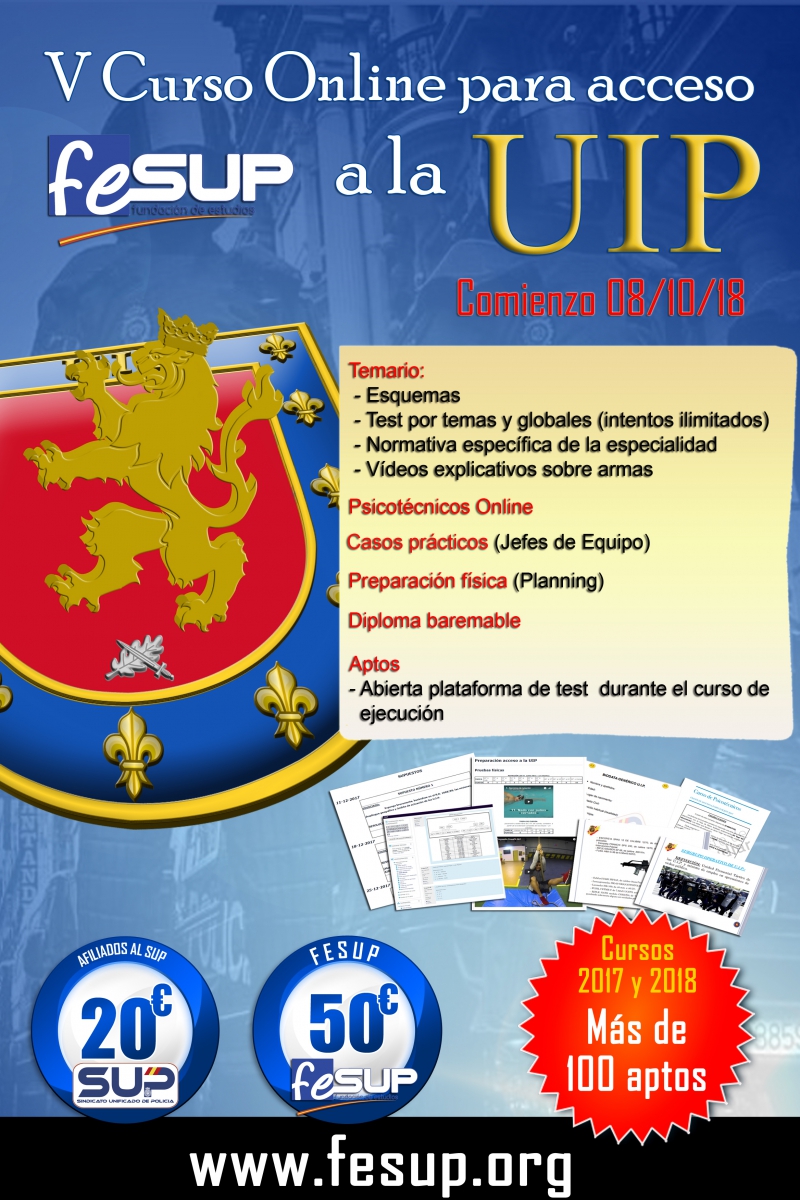 V Curso de preparación de acceso a la UIP
