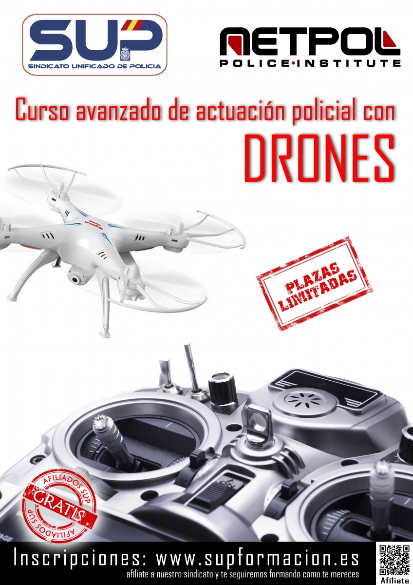 Curso avanzado de actuación policial con drones - Netpol