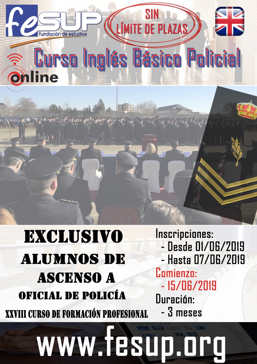 Curso Online de Inglés Policial - Alumnos curso de ascenso a Oficial