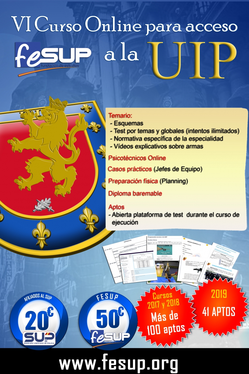 VI Curso Online para acceso a la UIP