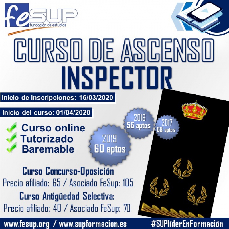 Preparación ascenso a Inspector 2020