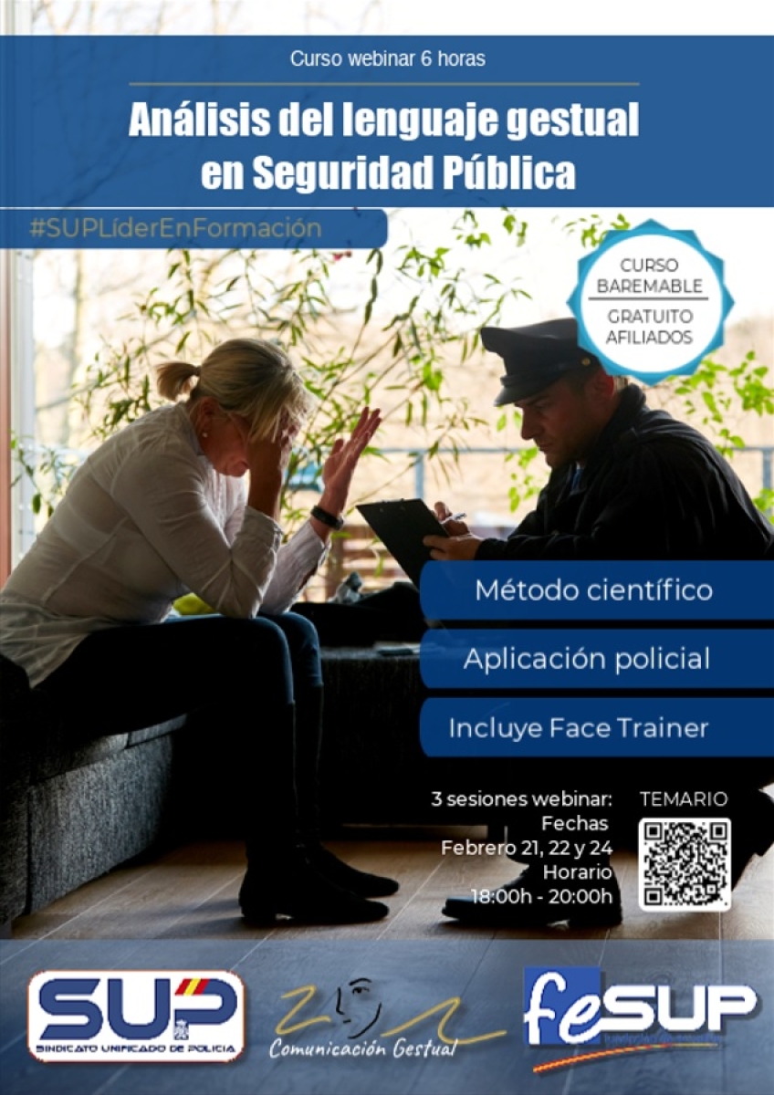 CURSO ANÁLISIS DEL LENGUAJE GESTUAL EN LA INTERVENCIÓN POLICIAL