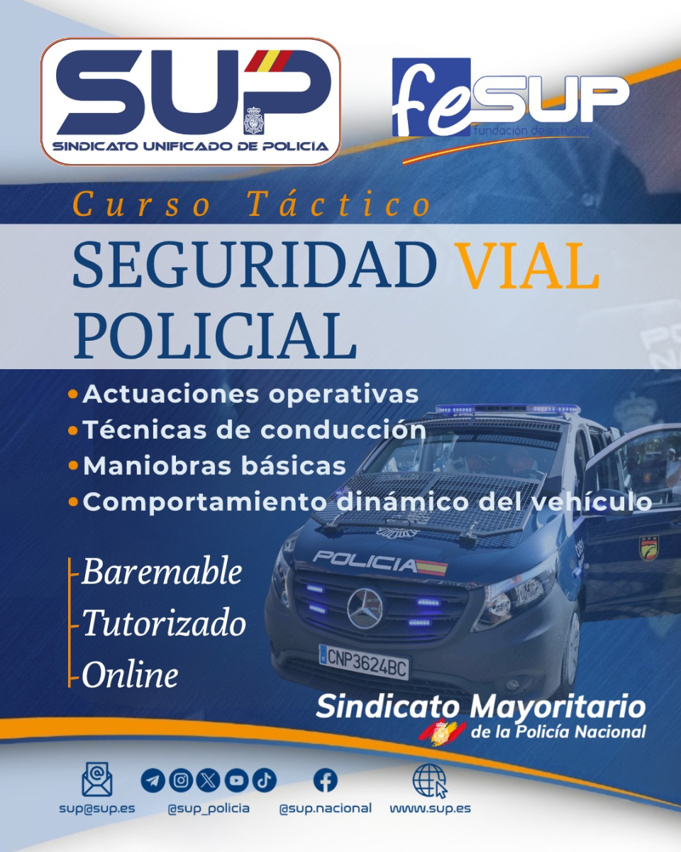 CURSO TÁCTICO DE SEGURIDAD VIAL POLICIAL ONLINE