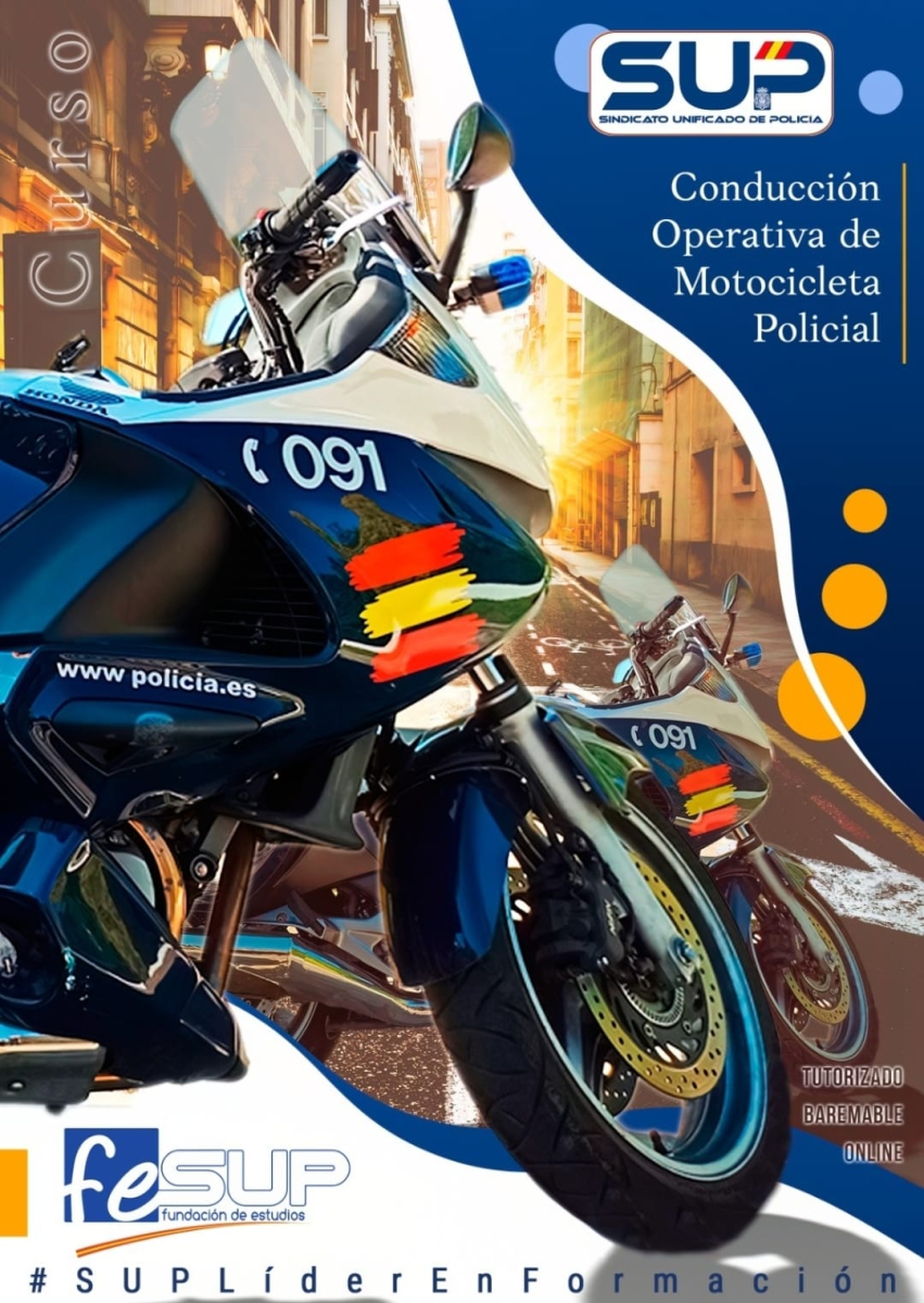 CURSO TÉCNICO DE CONDUCCIÓN OPERATIVA DE MOTOCICLETA POLICIAL ONLINE