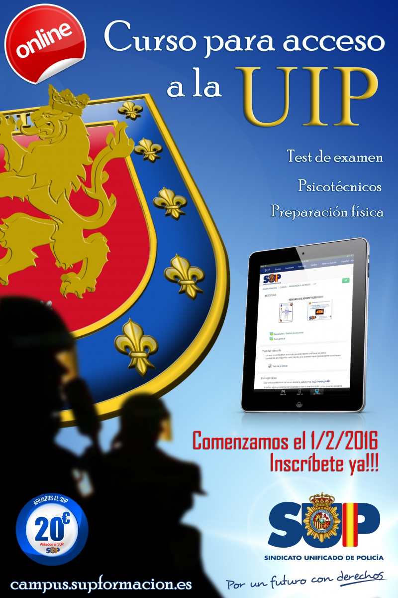 Preparación Unidades de Intervención Policial