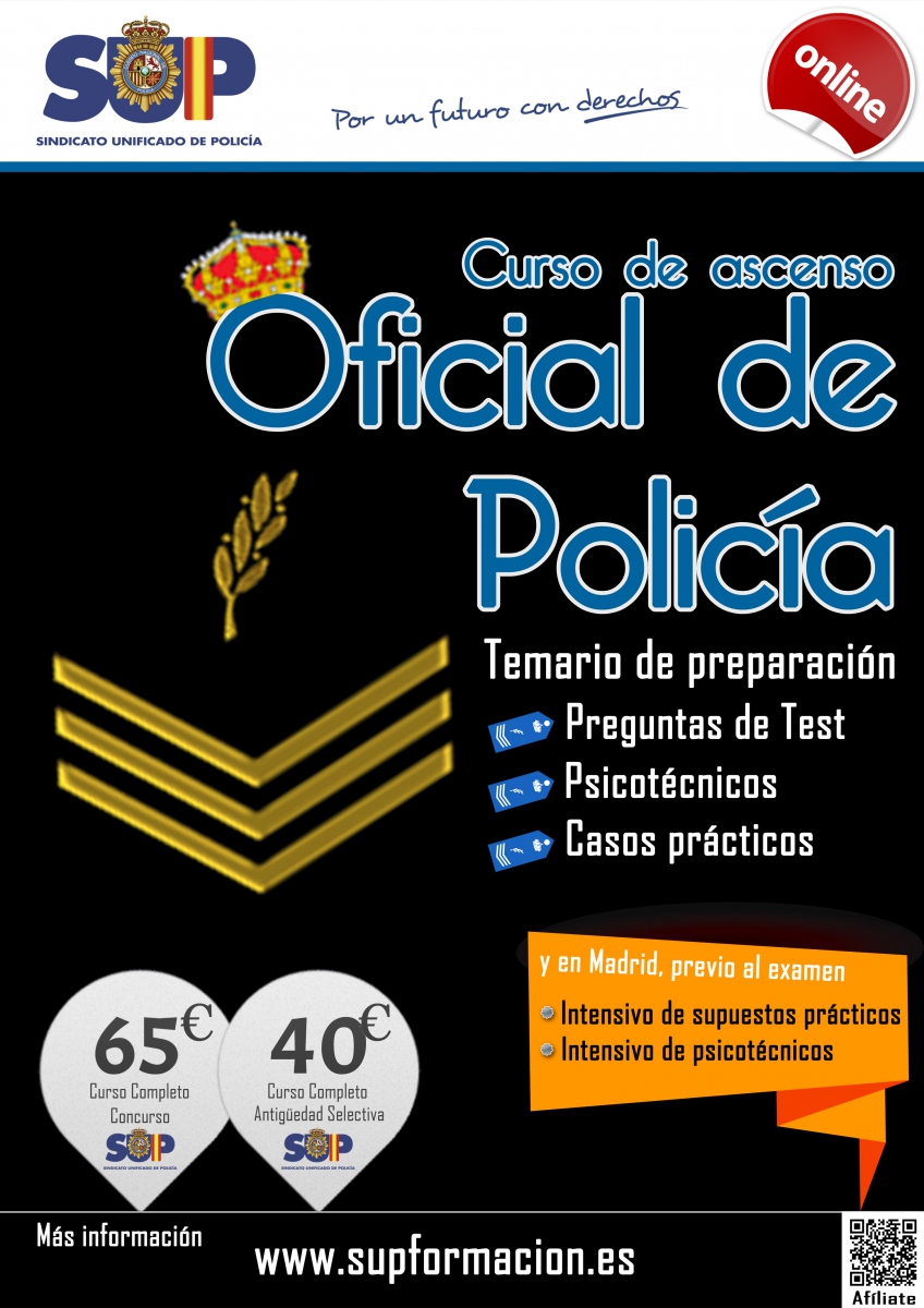 Preparación ascenso a Oficial de Policía - Concurso Oposición