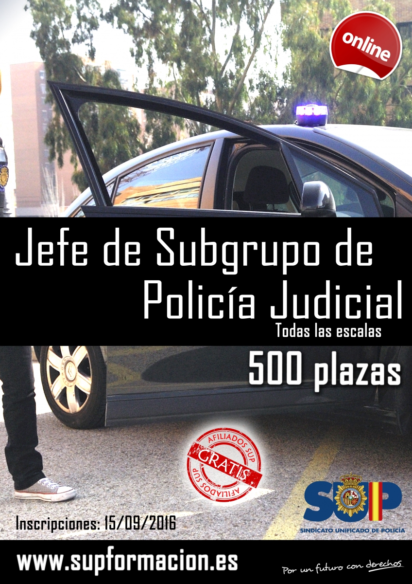 JEFE DE SUBGRUPO DE POLICÍA JUDICIAL