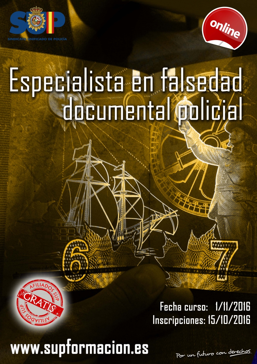 Especialista en Falsedad Documental Policial - ENP