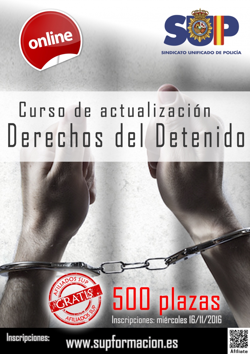 CURSO DE ACTUALIZACIÓN DE LOS DERECHOS DE LOS DETENIDOS