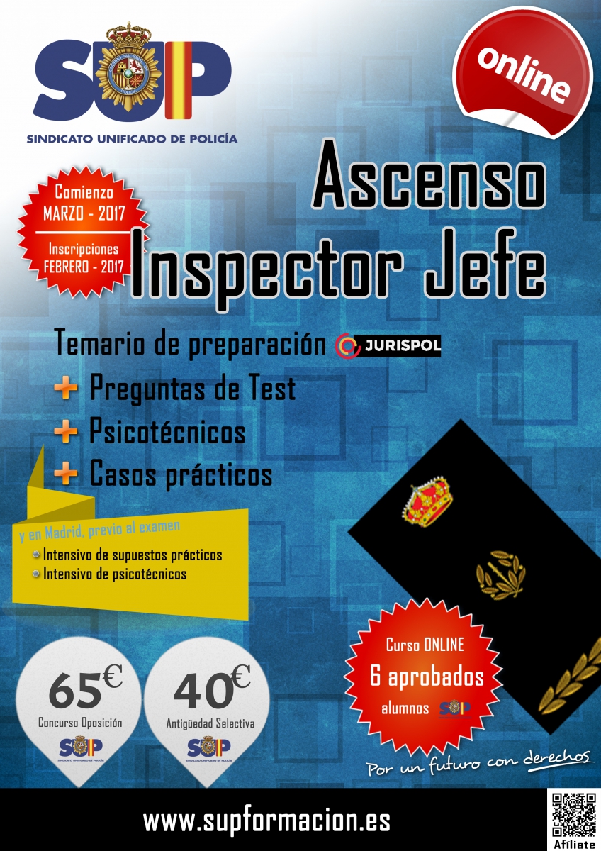 Preparación ascenso a Insp. Jefe 2017 - Antigüedad Selectiva