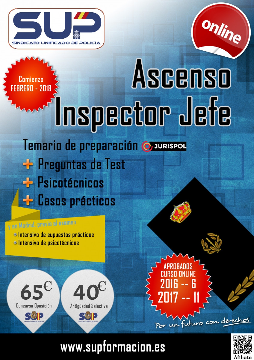 Preparación ascenso a Inspector Jefe 2018 - Antigüedad Selectiva