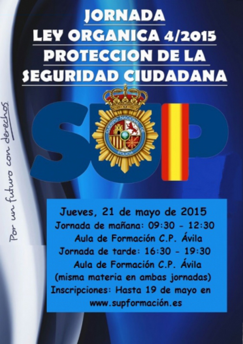 Jornada L.O. 4/15 de Protección de la Seguridad Ciudadana (Mañana)