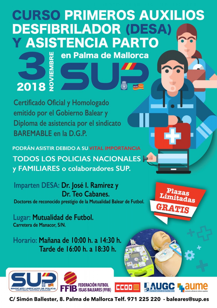 Mallorca - Primeros Auxilios, DESA y Asistencia en Parto