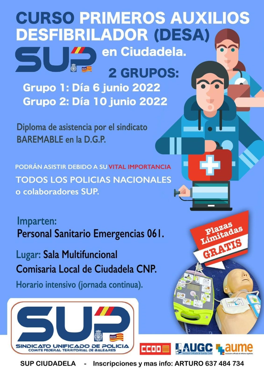 Primeros Auxilios DESA - Menorca