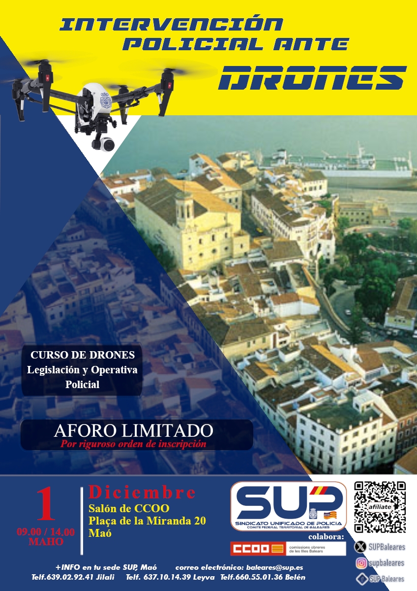 Intervención Policial ante DRONES