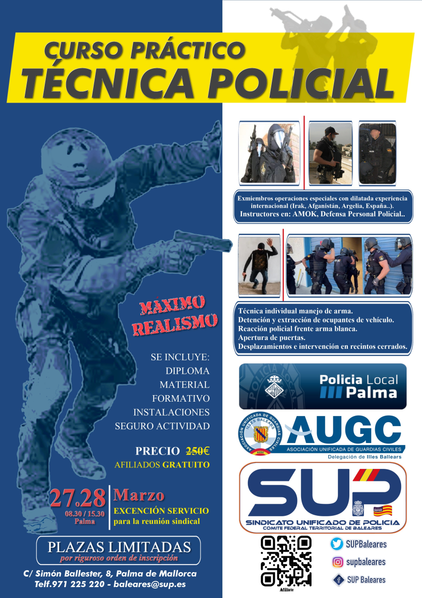 Curso práctico Técnica Policial - Mallorca