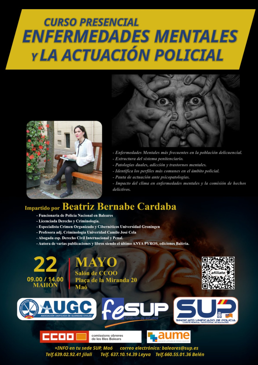Enfermedades Mentales y la actuación policial - Menorca
