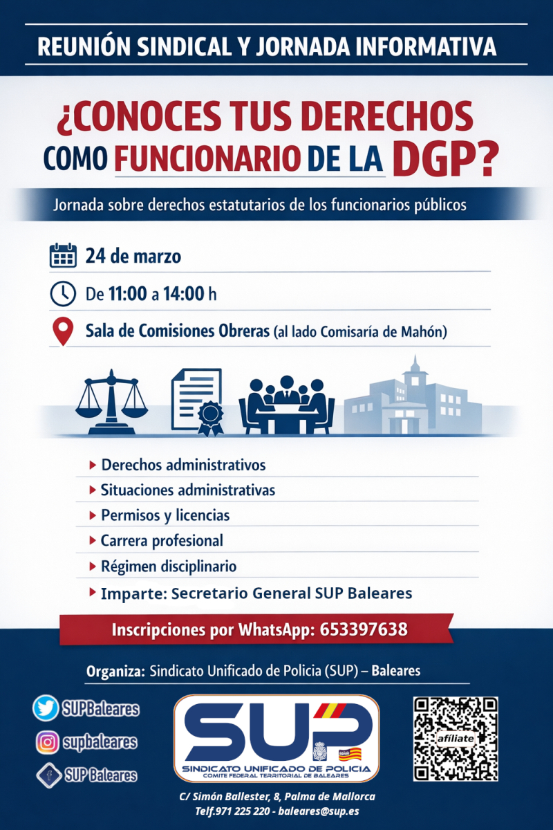 Derechos Estatutarios de los Funcionarios Públicos - Menorca