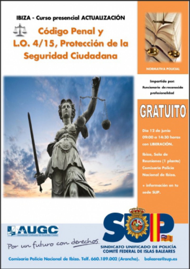 Ibiza - Actualiación Ley Protección Ciudadana y Código Penal