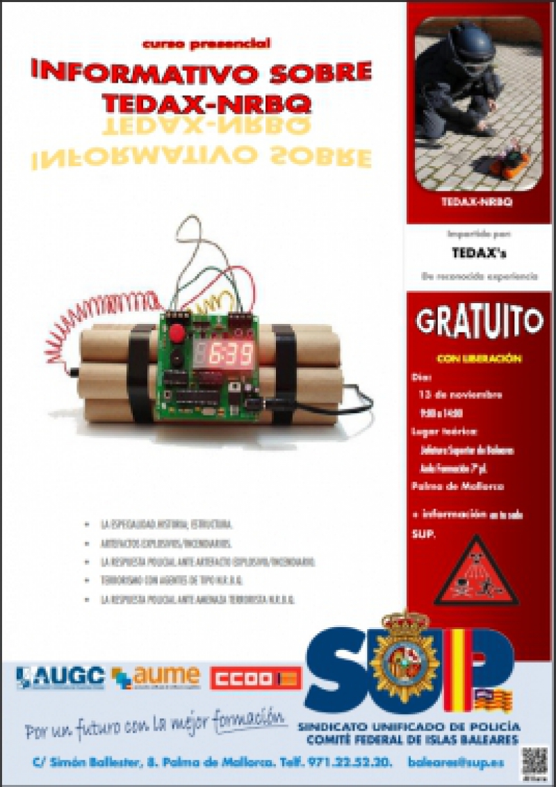 Mallorca - Informativo sobre TEDAX-NRBQ