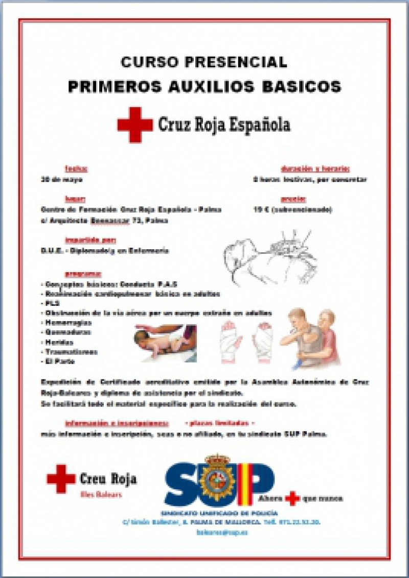 Mallorca - Primeros Auxilios Básicos Cruz Roja