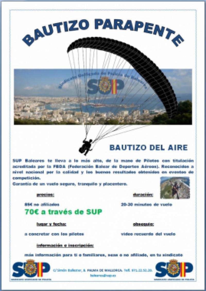 Mallorca - Bautizo de Aire en Parapente