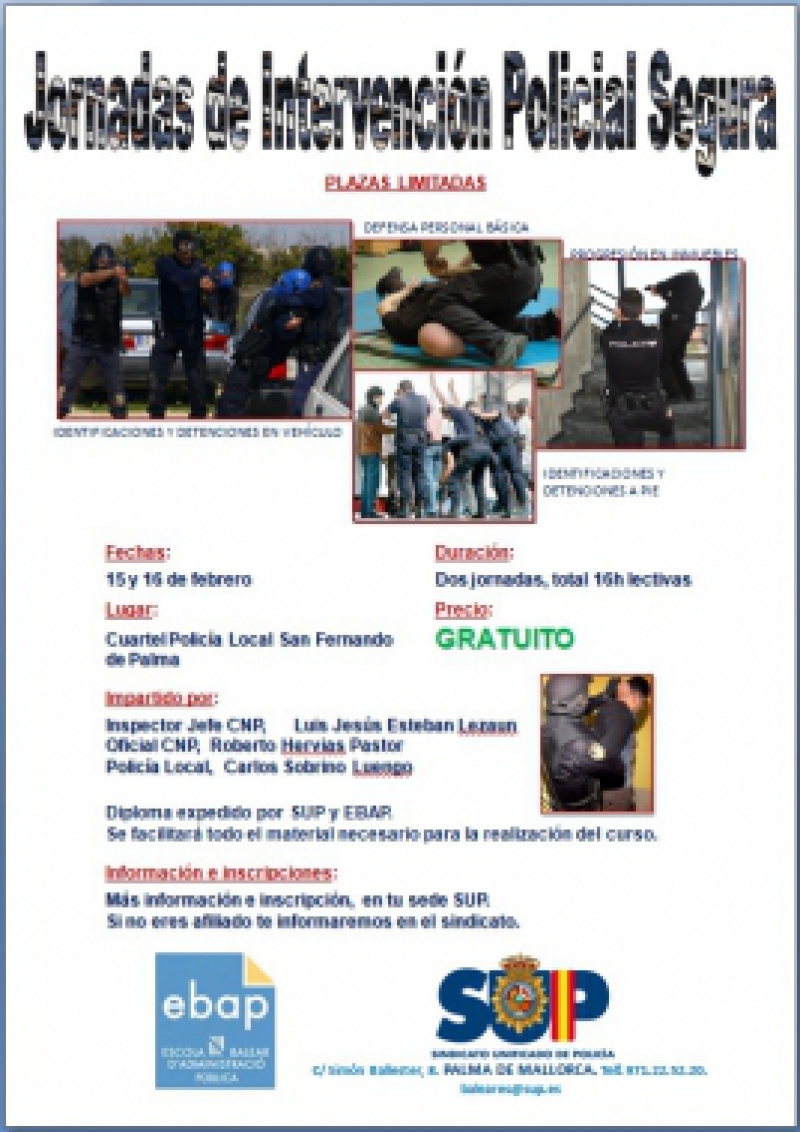 Mallorca - Jornadas de Intervención Policial Segura