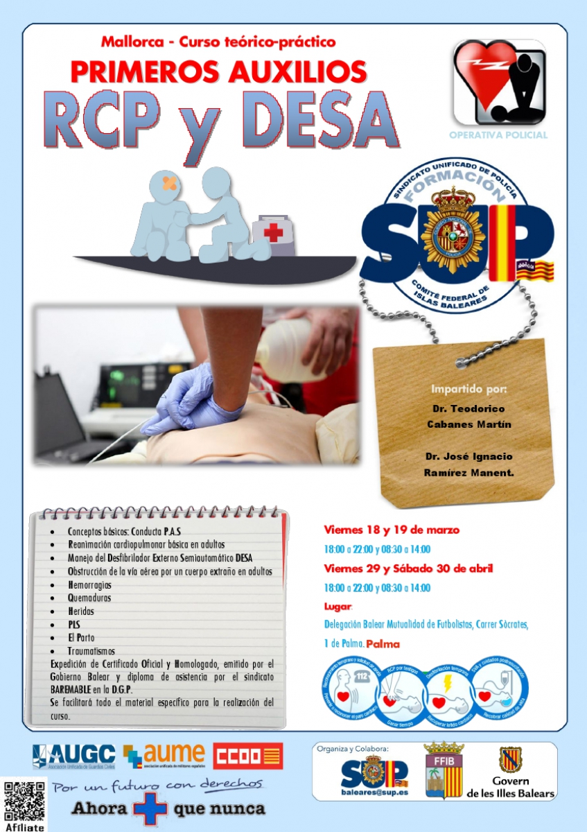 Mallorca - Primeros Auxilios RCP y DESA