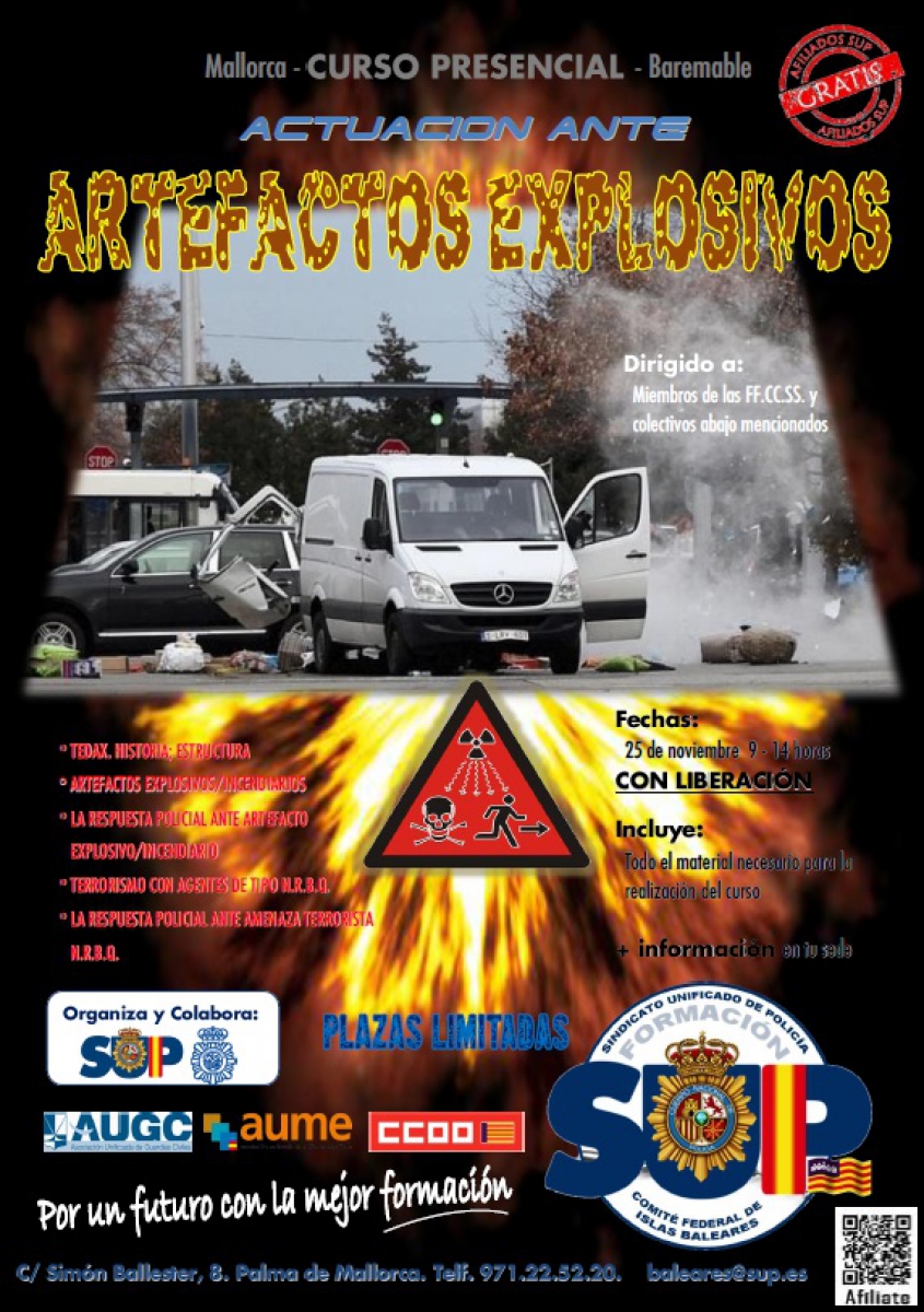 Mallorca - Actuación ante Artefactos Explosivos