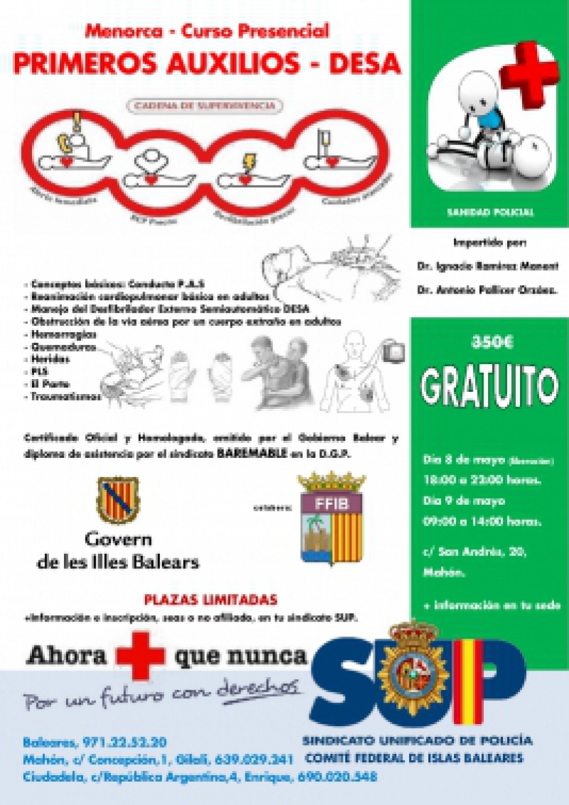 Menorca - Primeros Auxilios-DESA