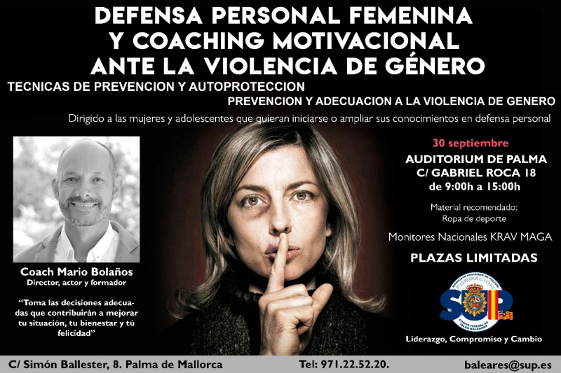 Mallorca - DEFENSA PERSONAL Y COACHING MOTIVACIONAL PARA VICTIMAS DE VIOLENCIA DE GENERO