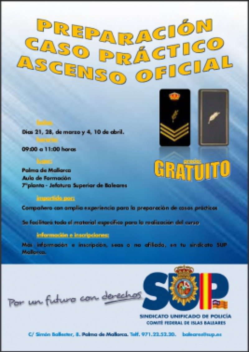 Mallorca - Preparacion Caso Práctico Oficial